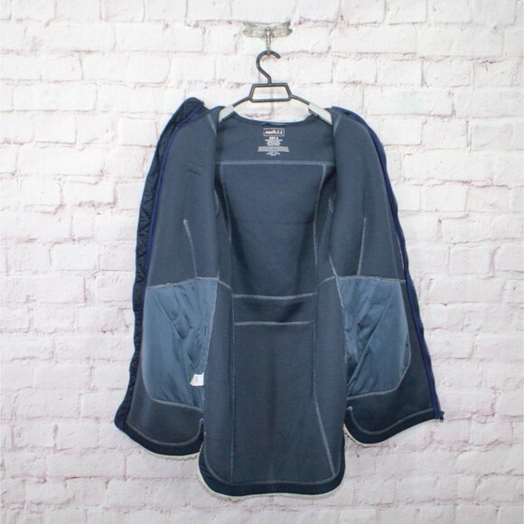 LL Bean Mountain Pile Fleece Coat Full Zip Natural Size S - Picture 6 of 9